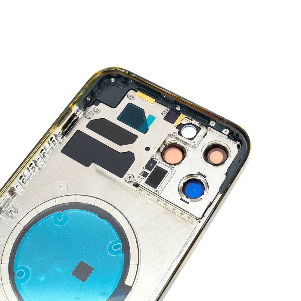 Rear Housing for iPhone 12 Pro Max (NO LOGO)-Blue Rear Housing for iPhone 12 Pro Max (NO LOGO)-Blue